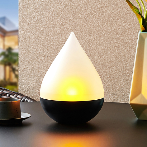Lindby Sahnisa lampe solaire avec effet flamme