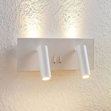 Lucande Magya LED-vegglampe hvit 4 lyskilder