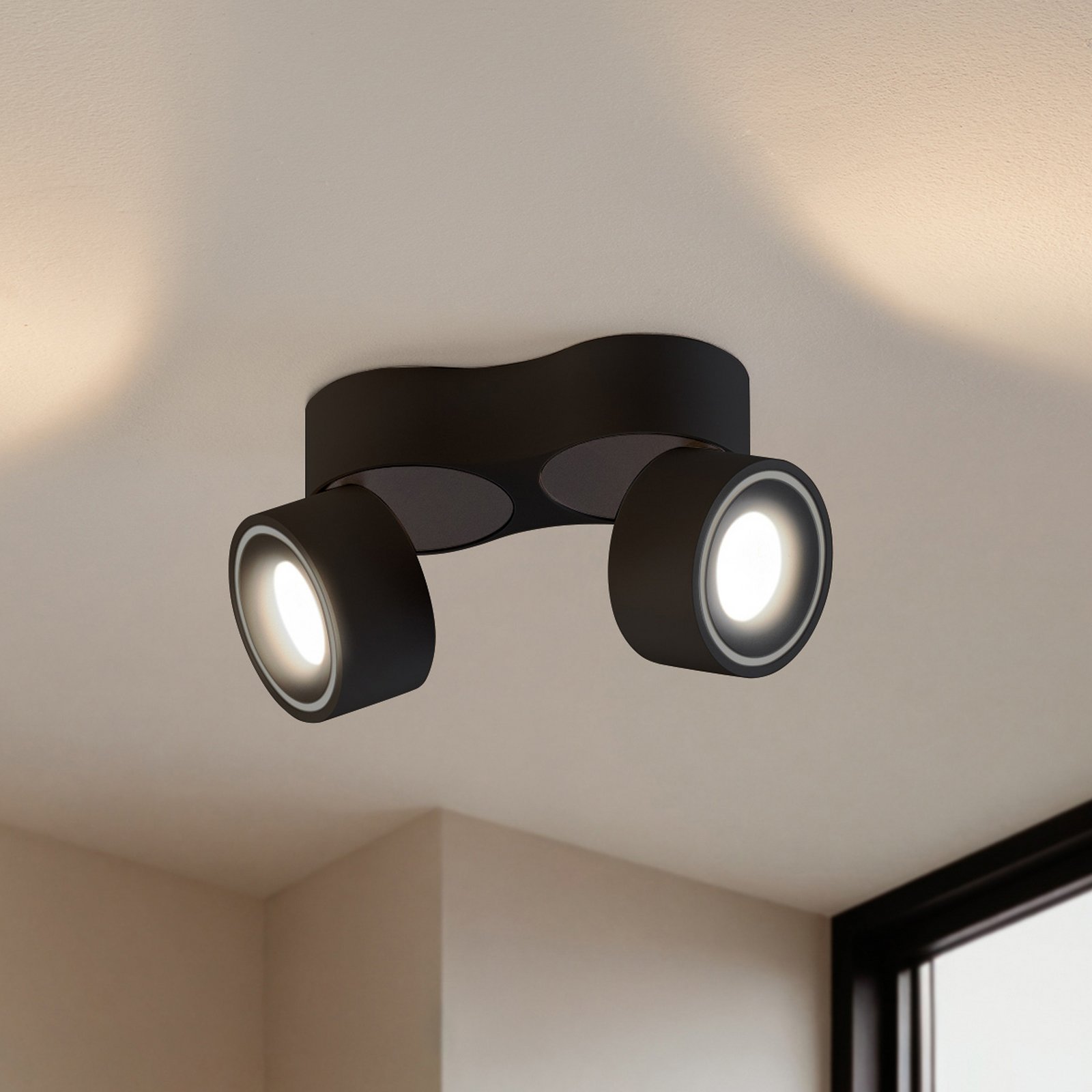 Rotari LED Spot monté en surface 2x8,9W Noir - Arcchio