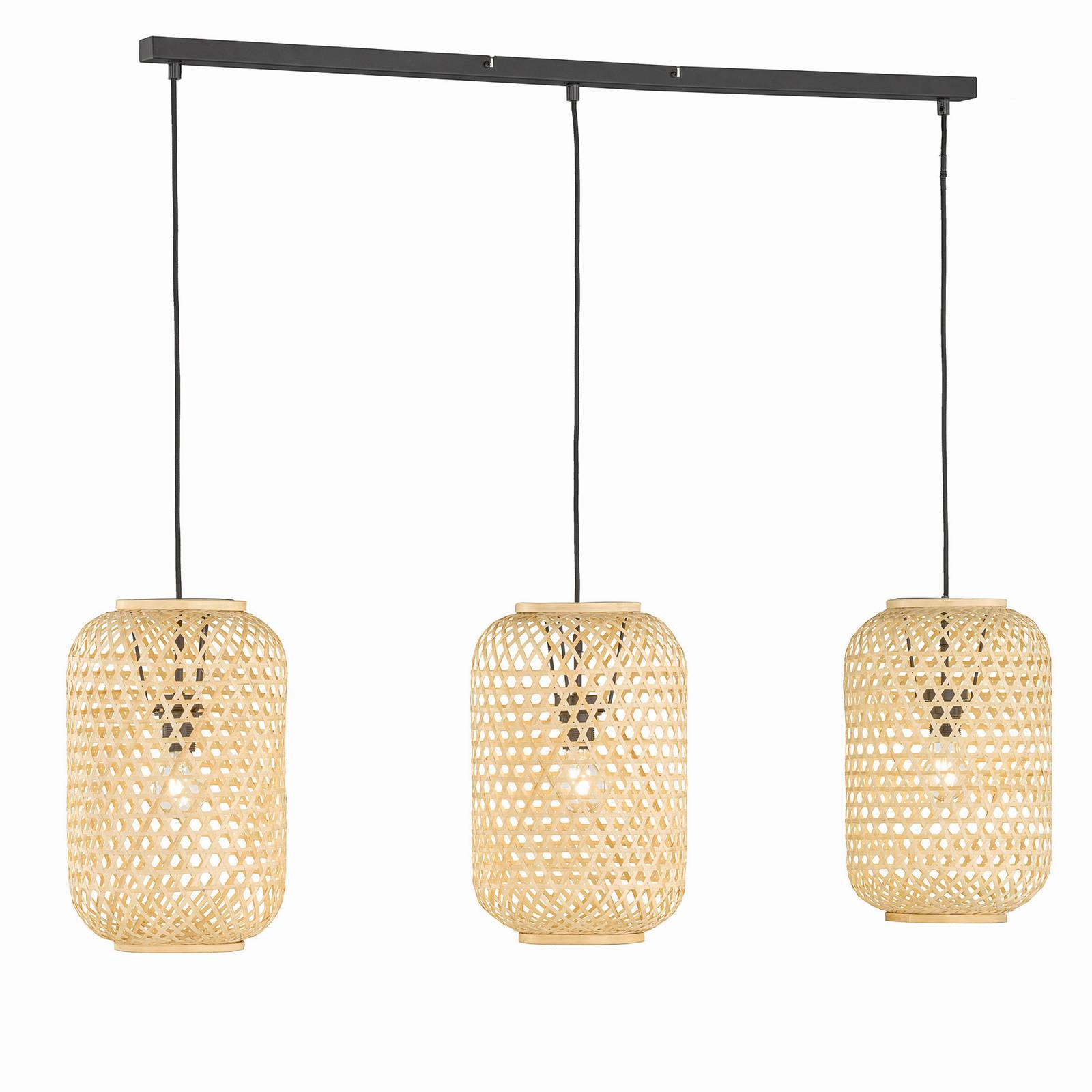 Schöner Wohnen Calla hanglamp 3-lamps natuur