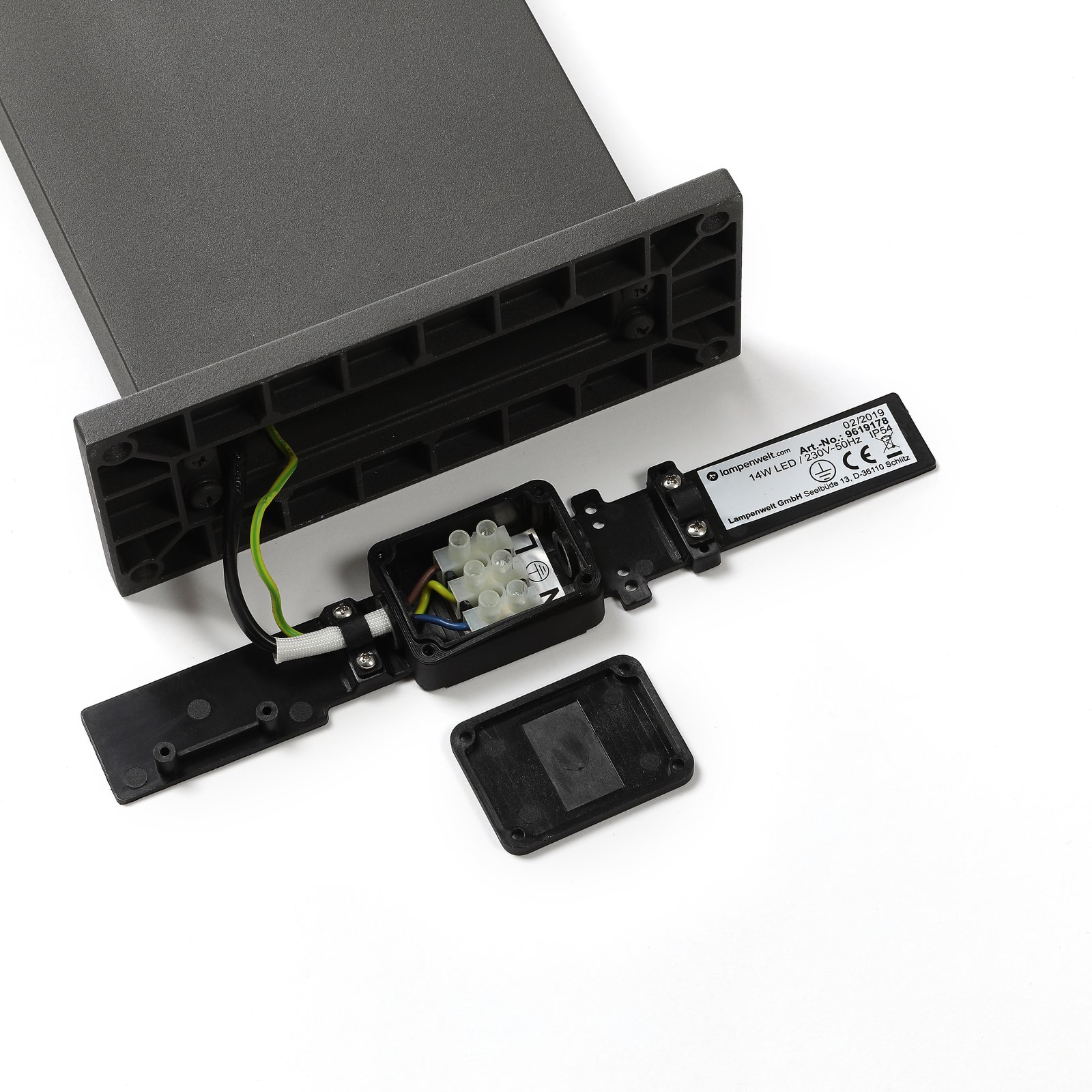 Silvan LED Garten Leuchte H100 w/Sensor Graphite - Lucande