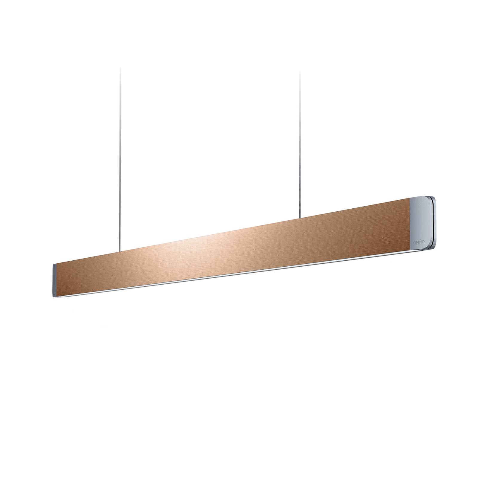 GRIMMEISEN Onyxx Linea Pro sospens bronzo/argento, per studio / ufficio, metallo, lamiera d'acciaio, alluminio anodizzato, 45 W, lunghezza: 122.6 cm, larghezza: 1.8 cm, altezza: 6 cm