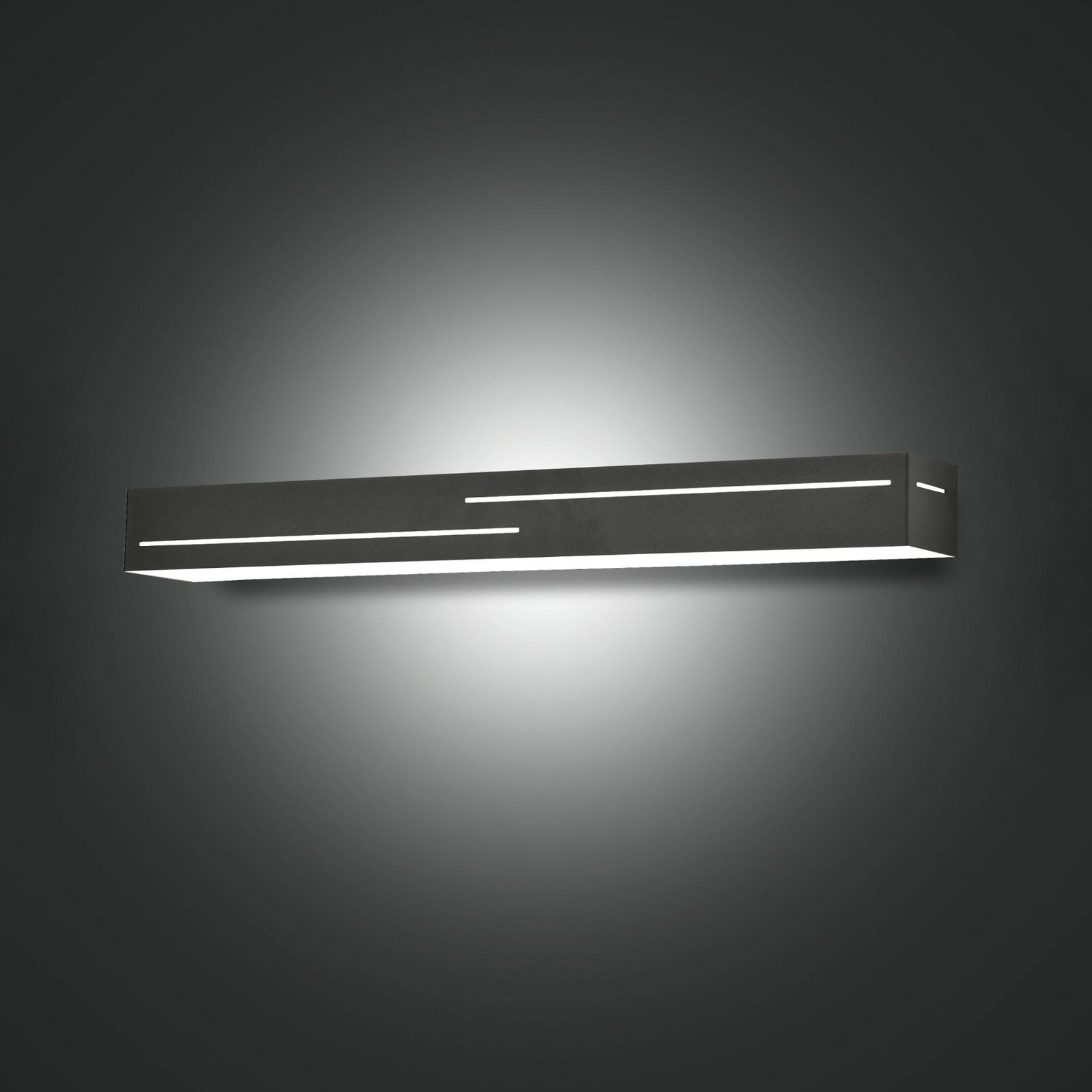 LED stenska svetilka Banny, antracit, širina 50 cm, Up- & Downlight