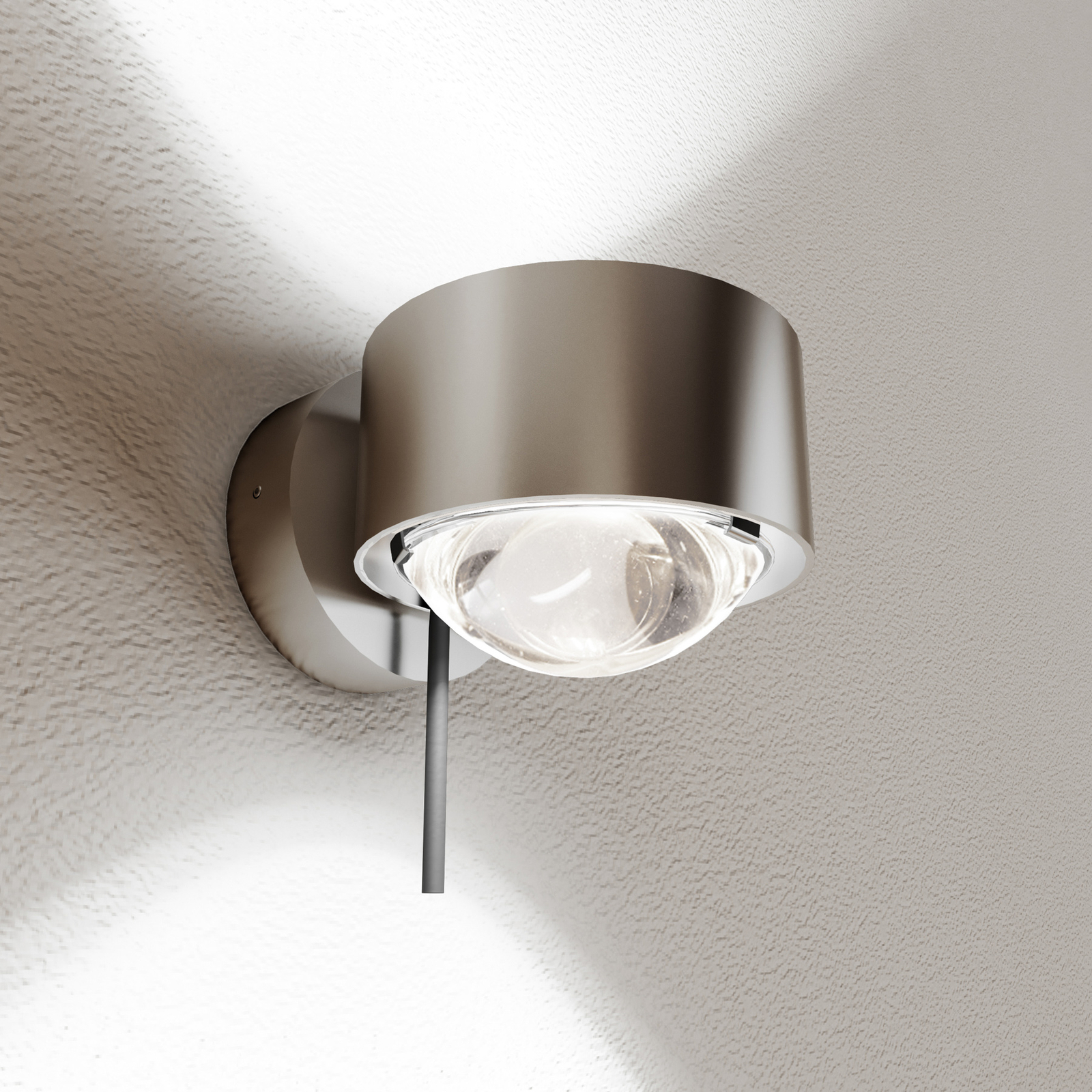 Puk! 80 Wall Avantgarde LED spot HV 2 x lens clear