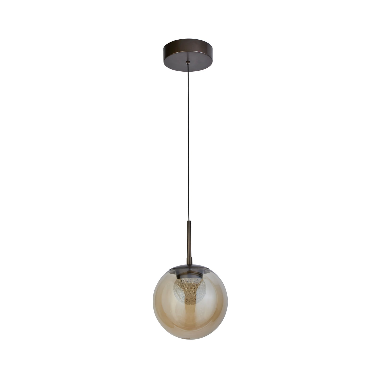 LED-Hängeleuchte Solis, 1-flammig, bronze, Glas, 2.700 K LED-Hängeleuchte Solis, 1-flammig, bronze, Glas, 2.700 K