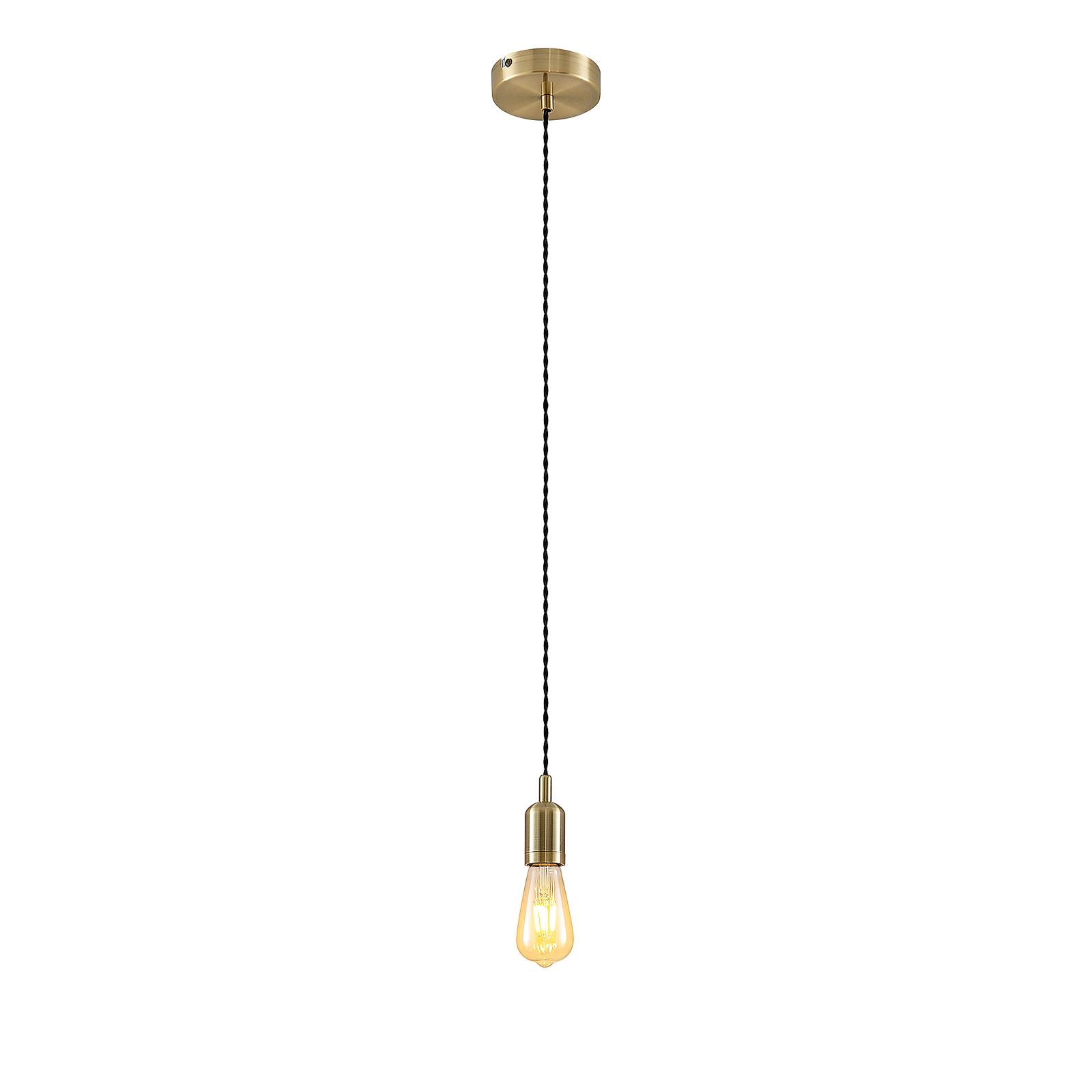 Lindby Vistoso hanging light, antique brass