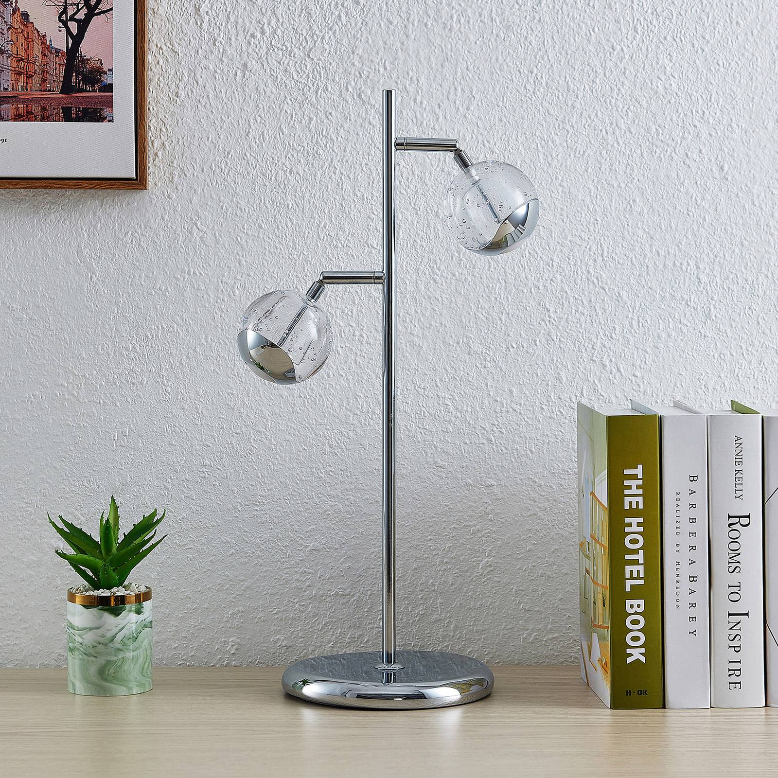 #1 - Lucande Kilio LED-bordlampe, kan dæmpes, i krom