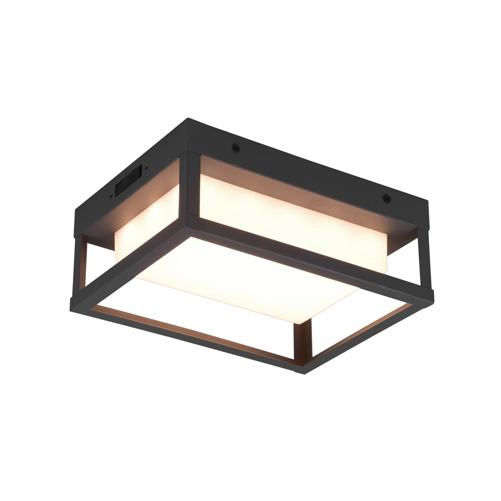 LED lauko sieninis šviestuvas "Witham", IP54, CCT, antracito spalvos