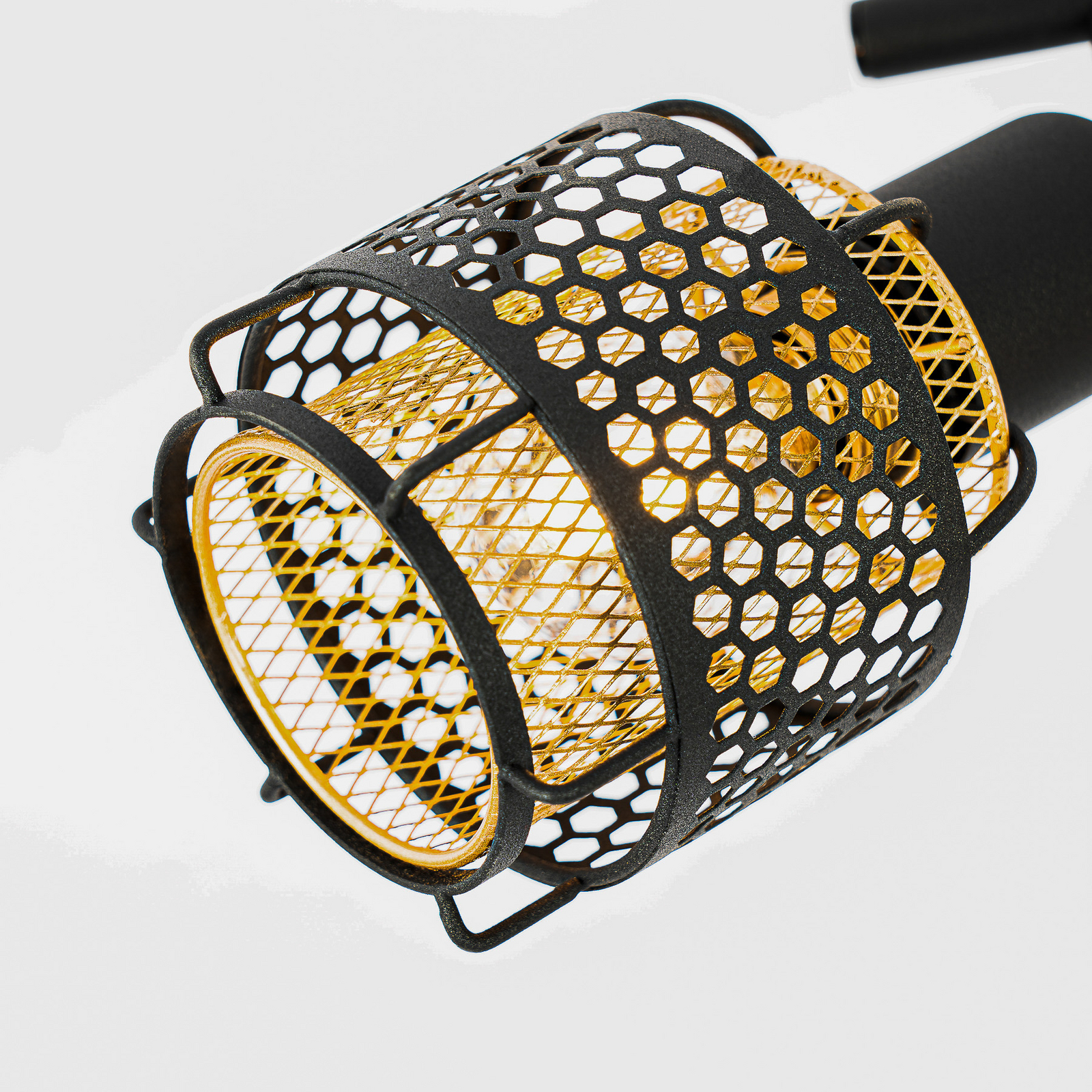 Eudoria 3 Plafonieră Black/Gold - Lindby Eudoria 3 Plafonieră Black/Gold - Lindby