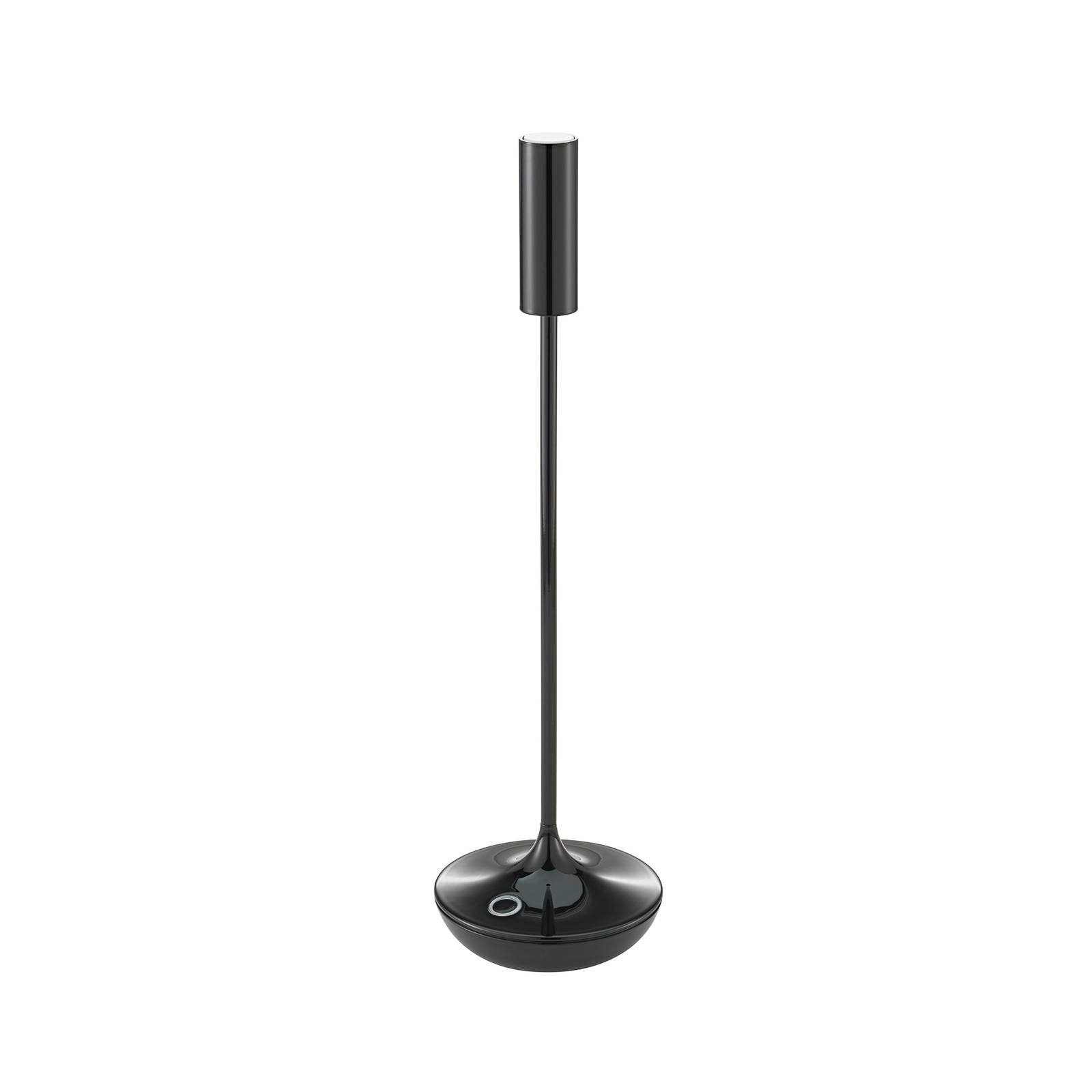 Sigor Akku Tischleuchte Nucandle 1,6W 2700K warmweiß IP54 schwarz