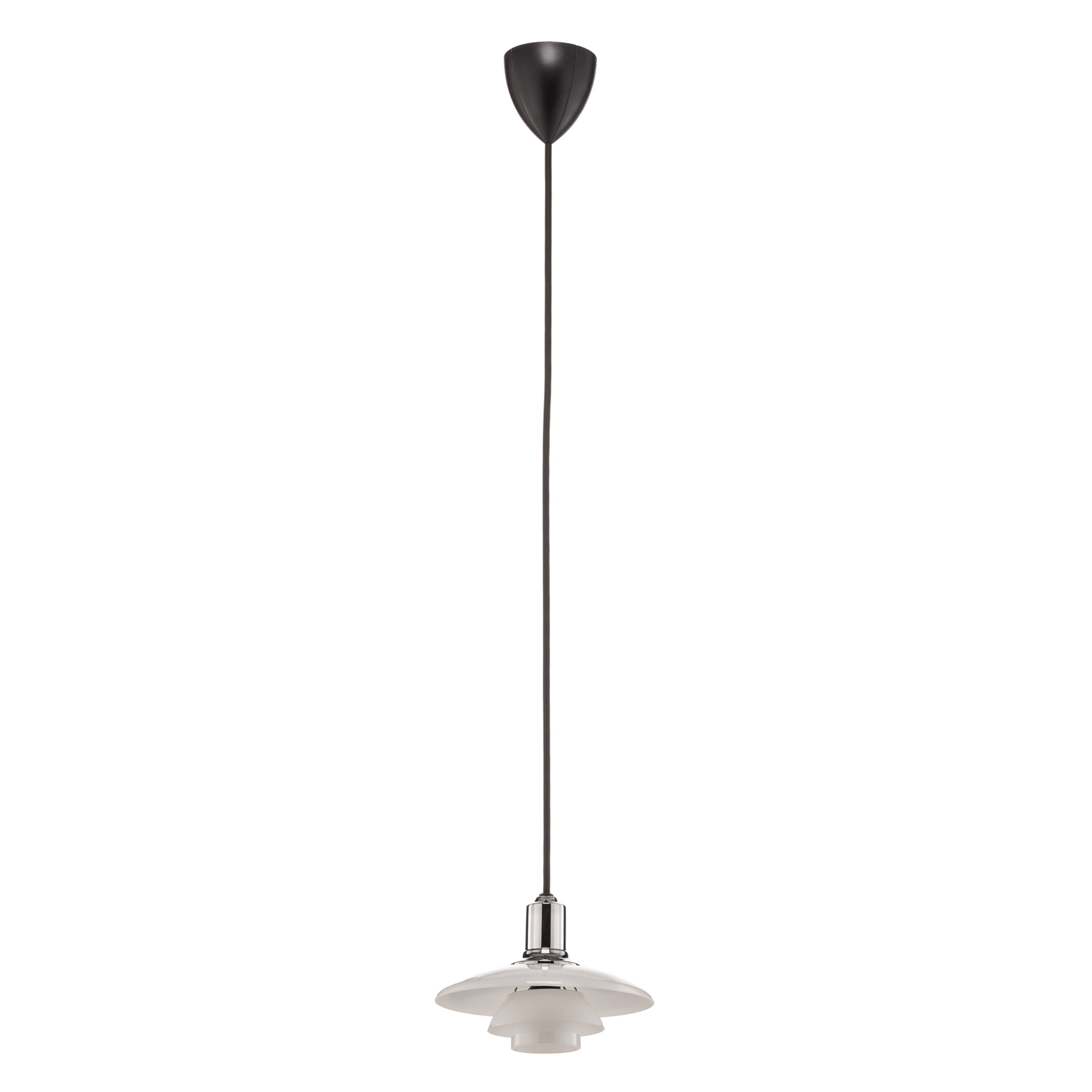 PH 2/1 hanglamp, Ø 20 cm, chroom, glas - Louis Poulsen