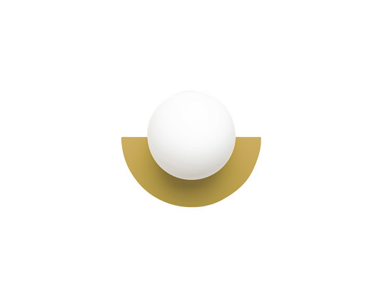 Candy Little Circle 180 S vegglampe, gul - Swedish Ninja