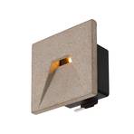 SLV Concreto LED recessed wall light IP65, wide