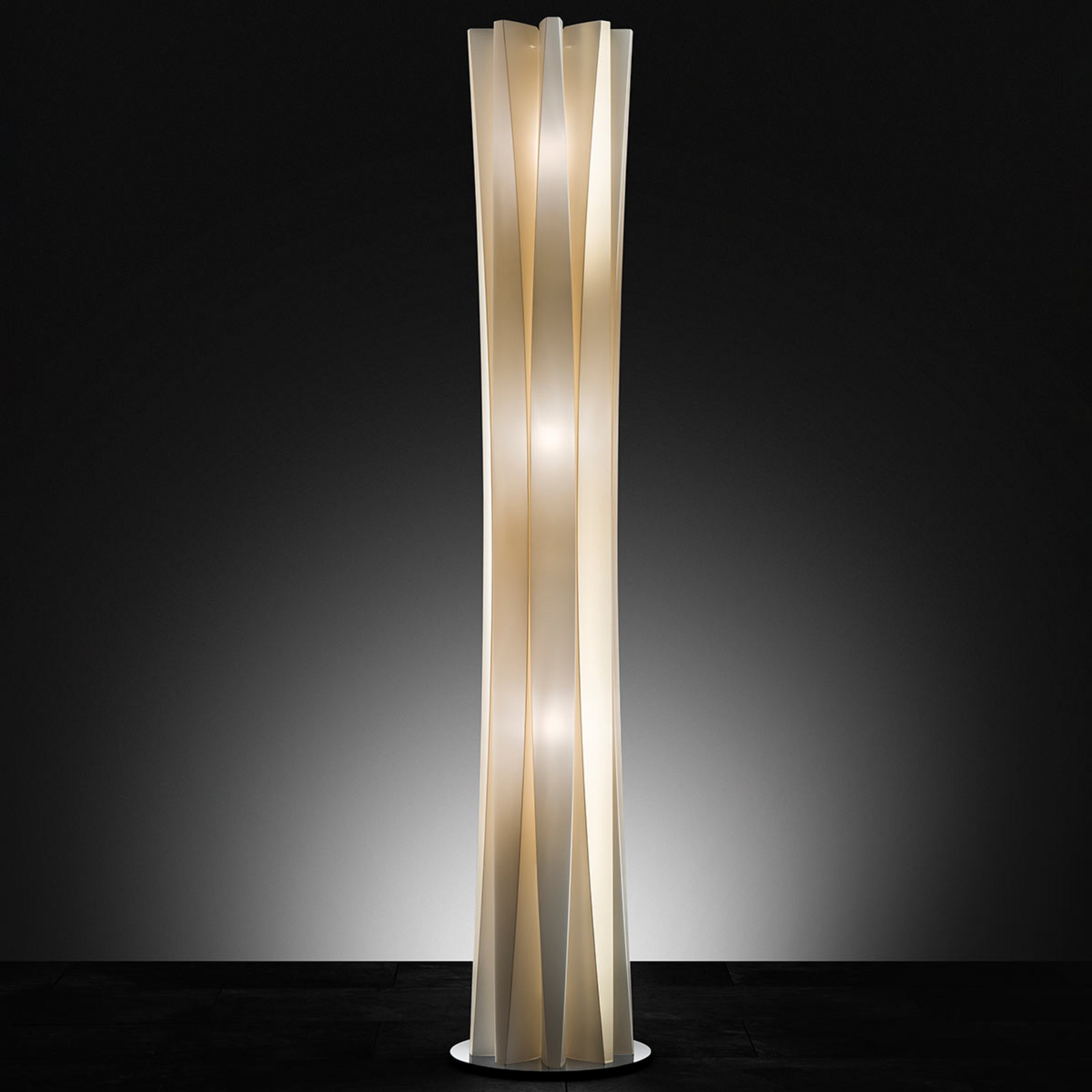 Candeeiro de pé Slamp Bach, altura 161 cm, dourado