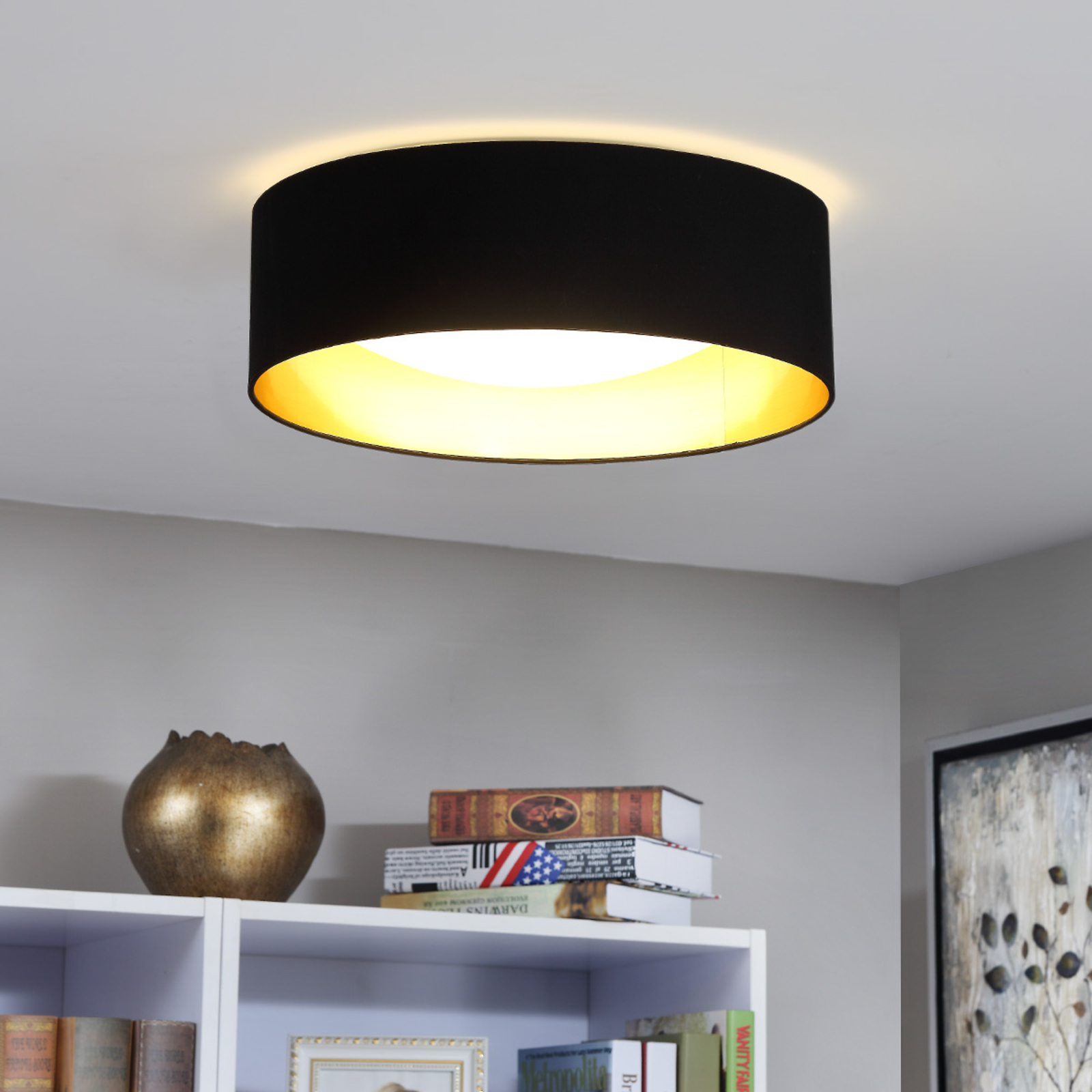 Coleen Plafonnier Black/Gold - Lindby Coleen Plafonnier Black/Gold - Lindby
