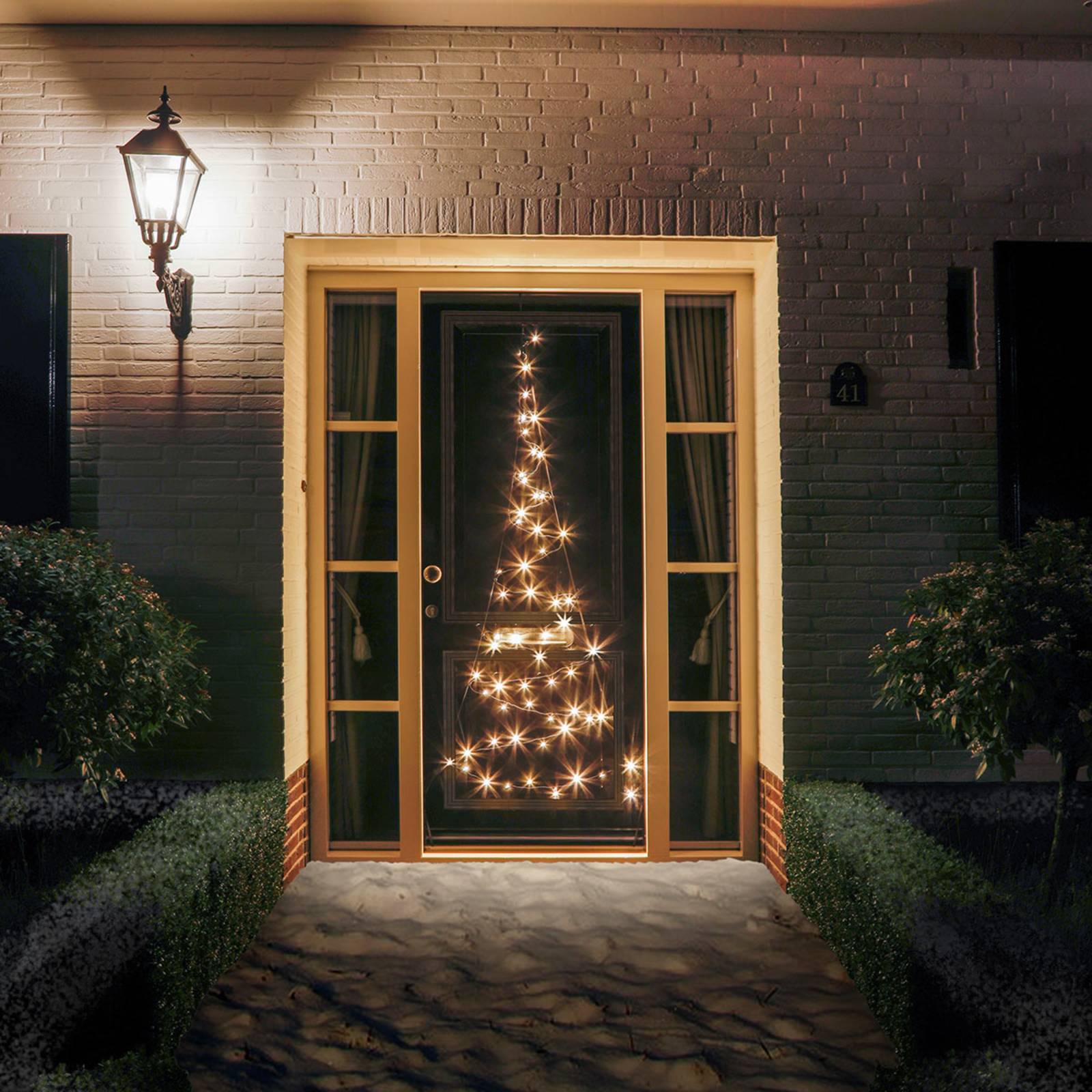 Julgranssilhuett Fairybell till dörren 120 LED:er