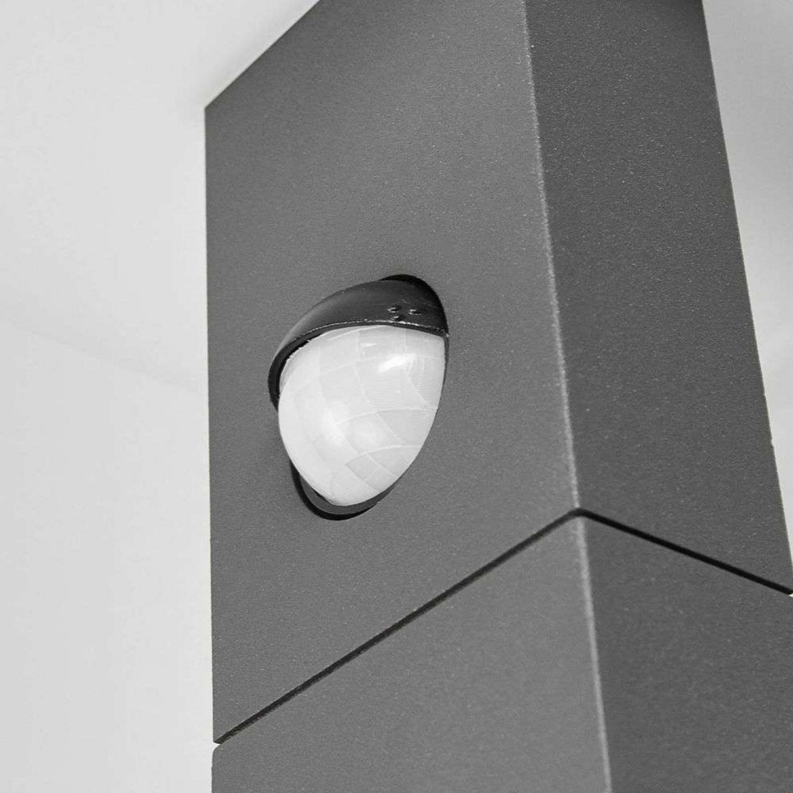 Olesia Utomhus Vägglampa w/Sensor Dark Grey/Opal - Lucande