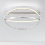 Paul Neuhaus Q-Beluga LED plafondlamp, staal