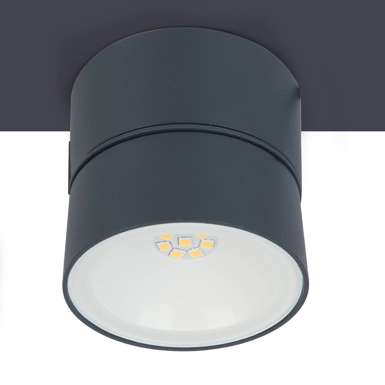 Kinkiet zewnętrzny LED Trumpet, Ø 9,4 cm
