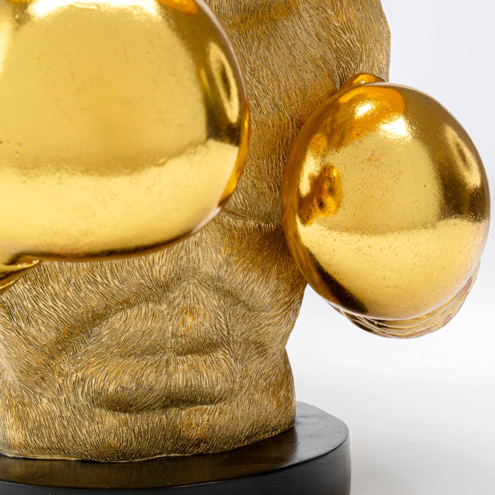 KARE Tischleuchte Boxer Bull, schwarz/gold, 53 cm, E27 günstig online kaufen