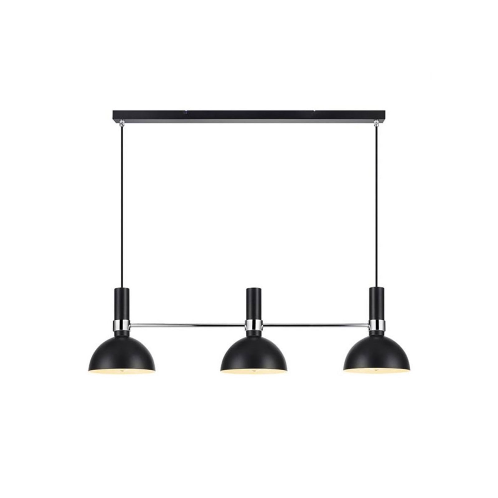 Larry 3 Taklampa Black/Chrome Marksl&ouml;jd - Matsal - Metall