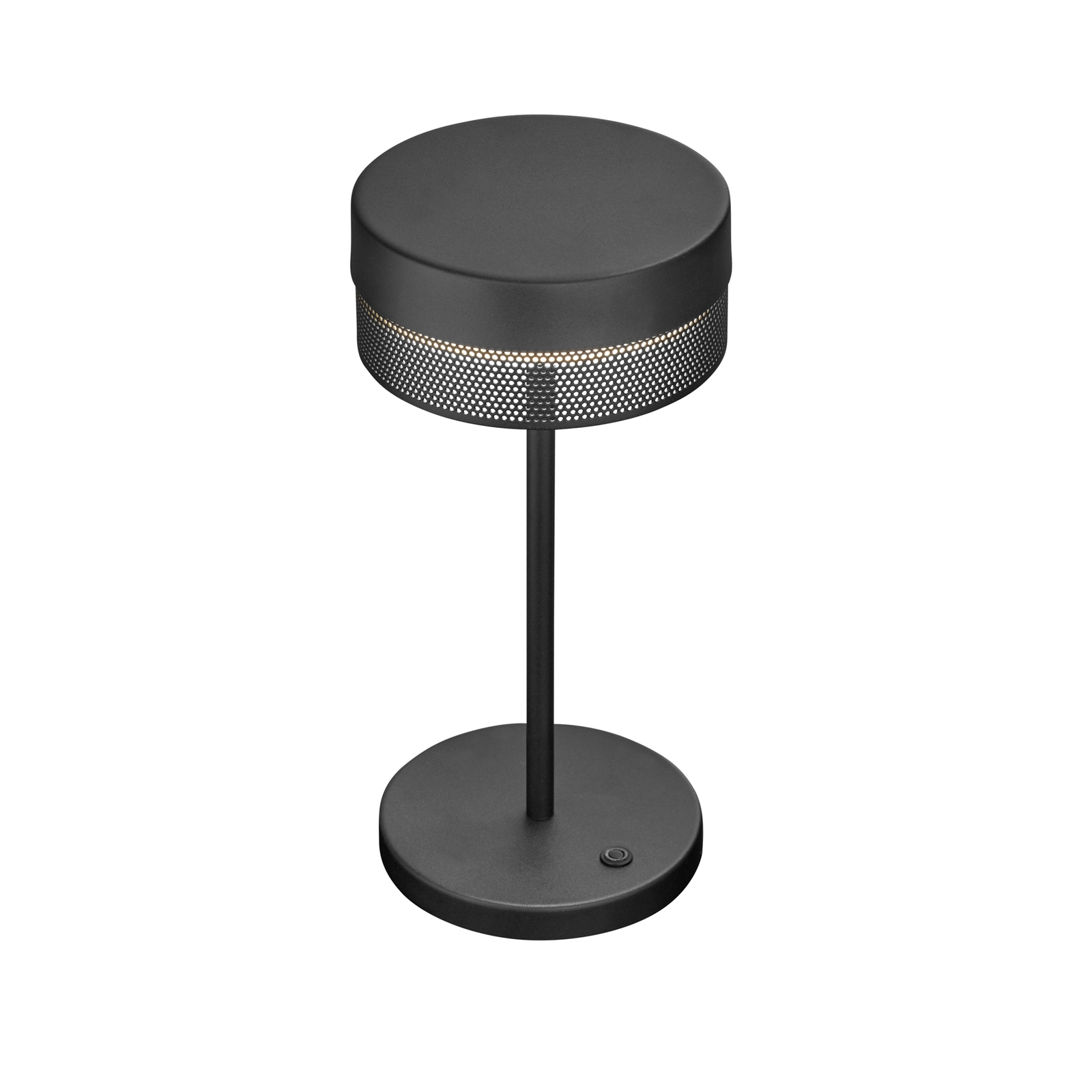 Mesh LED-bordlampe batteri, højde 30 cm, sort