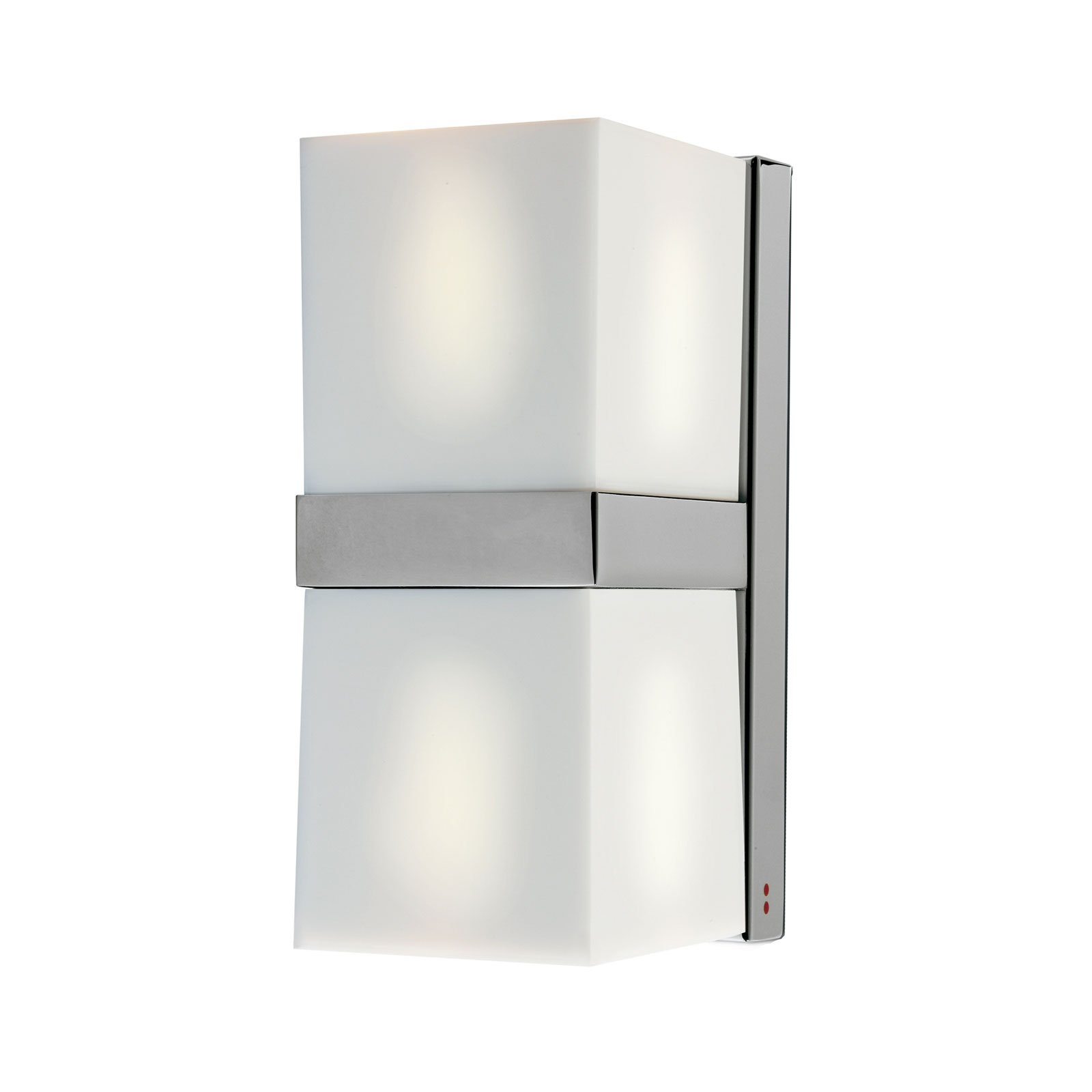 Fabbian Cubetto zidna svjetiljka Gore/Dolje, GU10, bijela