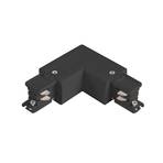 Arcchio L-connector, 3-phase, earth inside, black