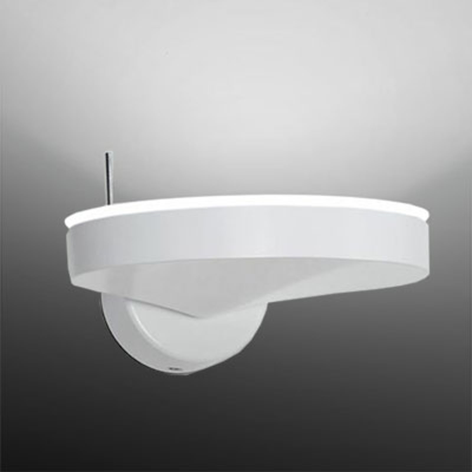 Milan White-painted wall light 3-LED, one-bulb, for Living / Dining Room, metal, polycarbonate, 4 W, energy efficiency: A+, W: 12.8 cm, H: 5.5 cm