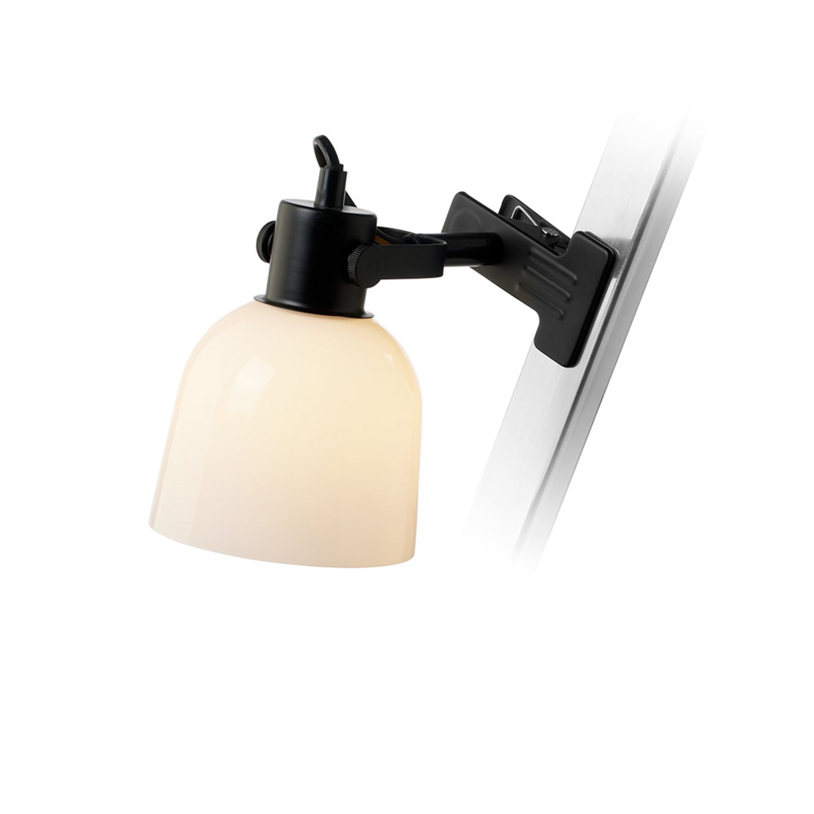 Glow Klammerleuchte Schwarz/Opal Halo Design - Schlafzimmer - Metall