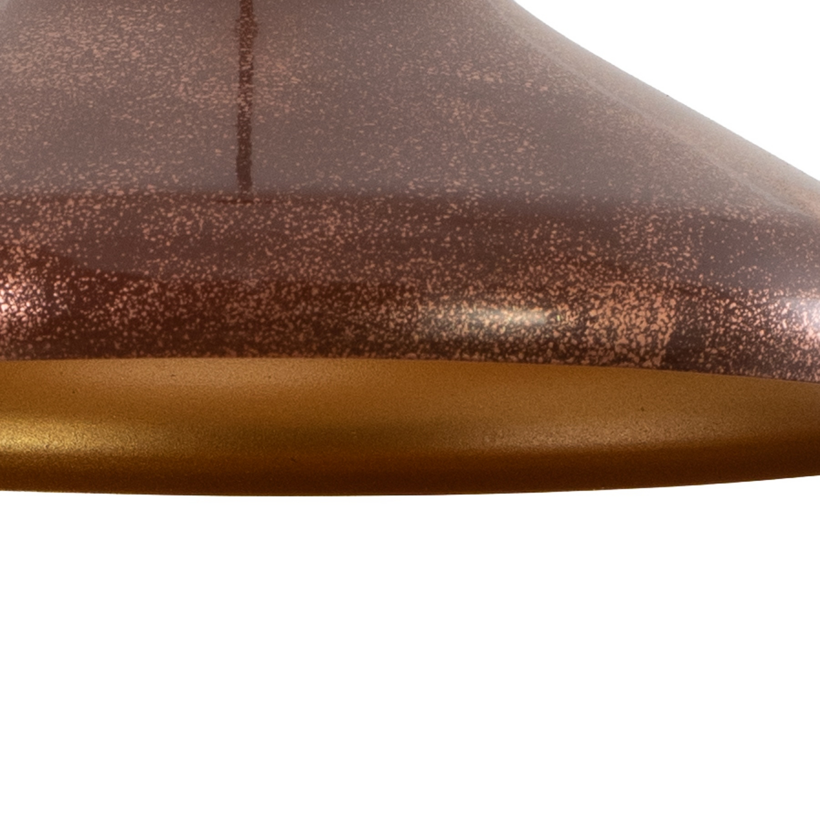 Claus pendant light, copper/gold, Ø 35 cm, metal