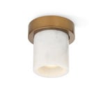 Lampa sufitowa Miss Marble, Carrara/mosiądz brązowany, GU10 MR11