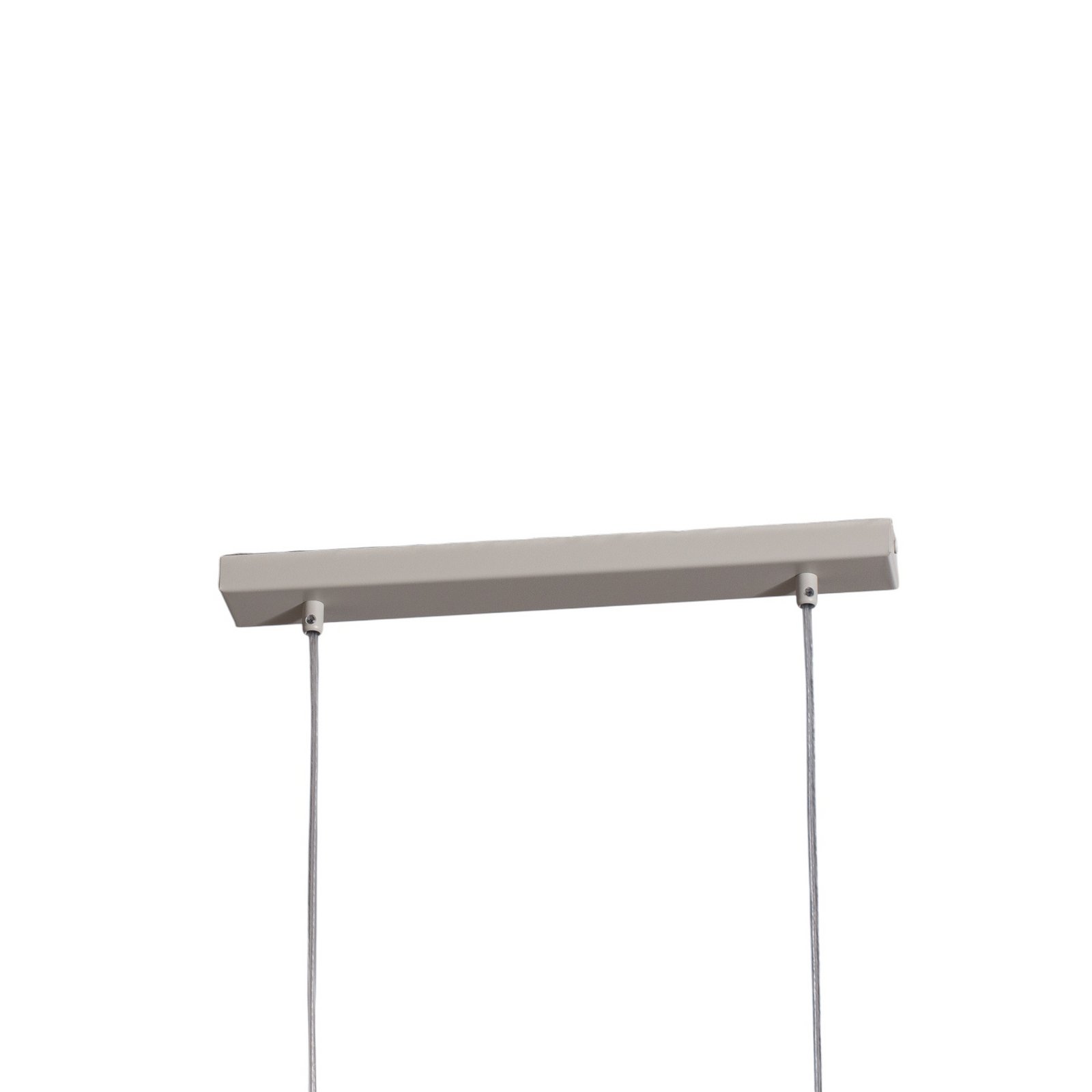 Hängeleuchte Rif 2, taupe 2-flammig, linear, Stahl