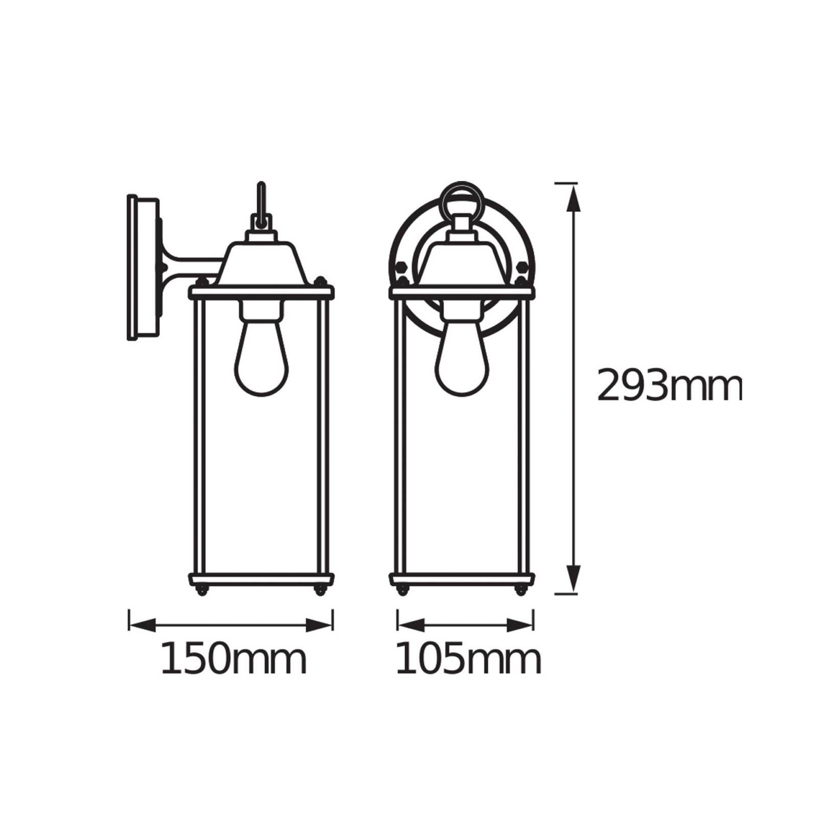 Kinkiet zewnętrzny OSRAM ENDURA CLASSIC LANTERN, 29 cm, kolor rdzawy, stopień