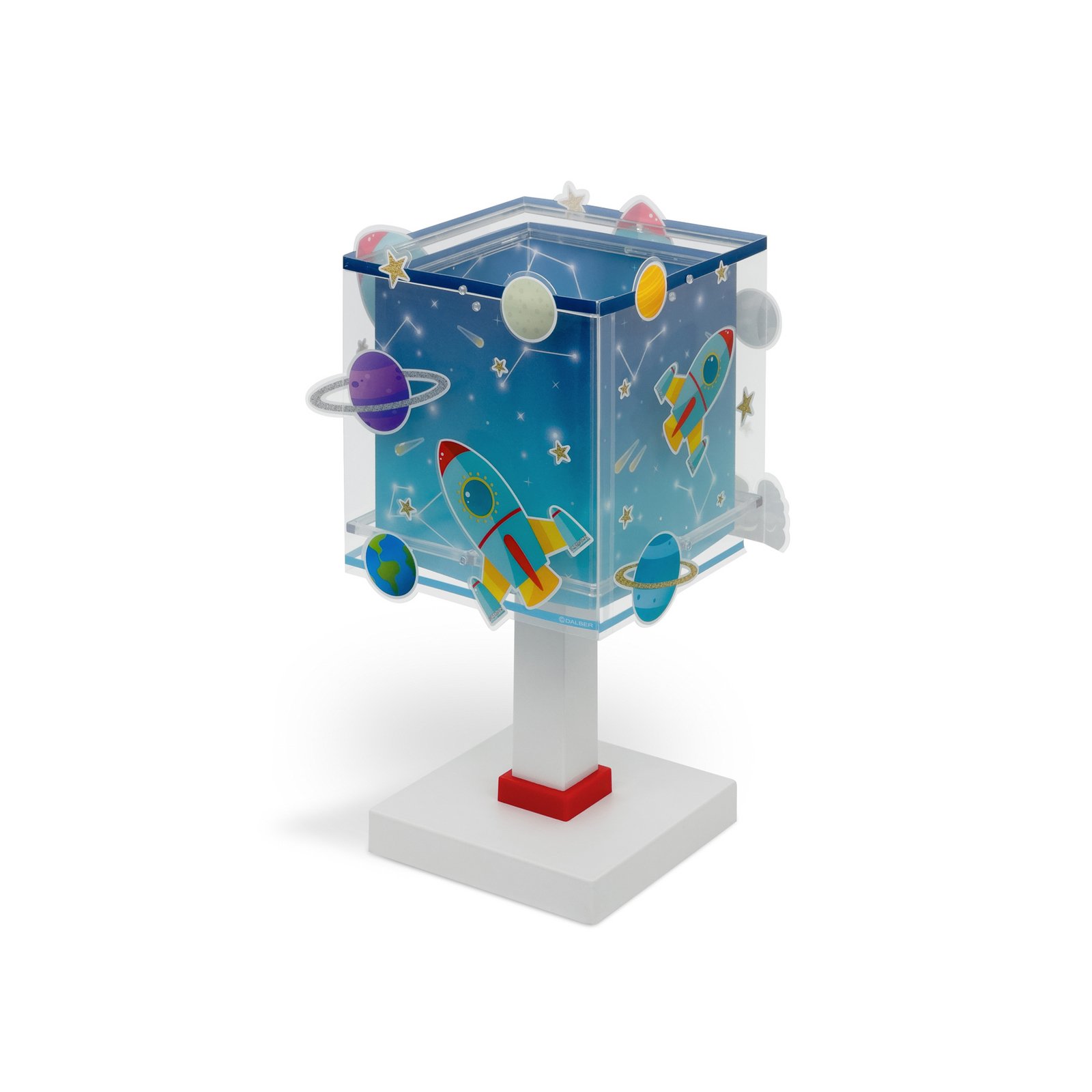 Lampada da tavolo per bambini Rocket, G4, larghezza 14 cm
