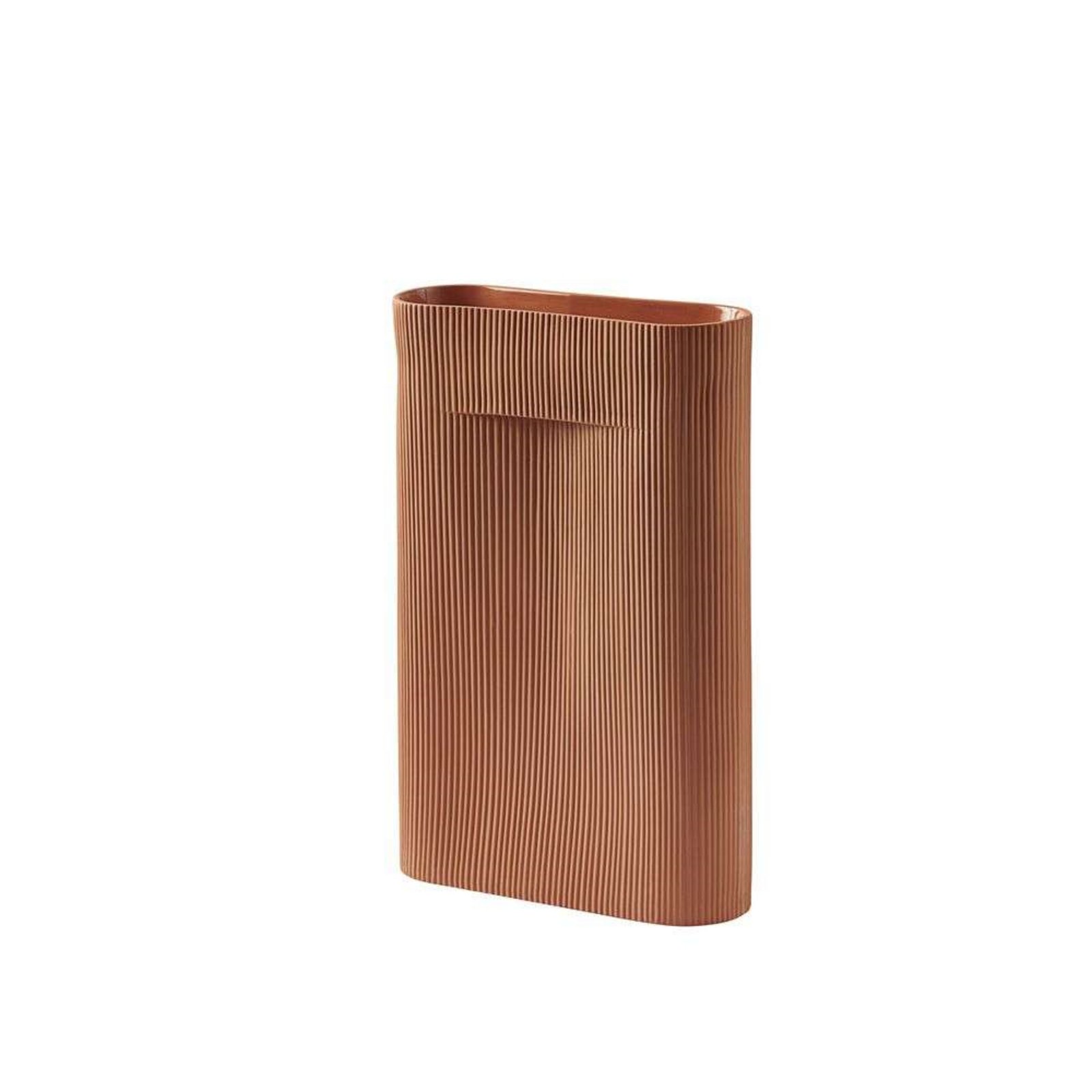 Ridge Vase H48,5 Terracotta - Muuto