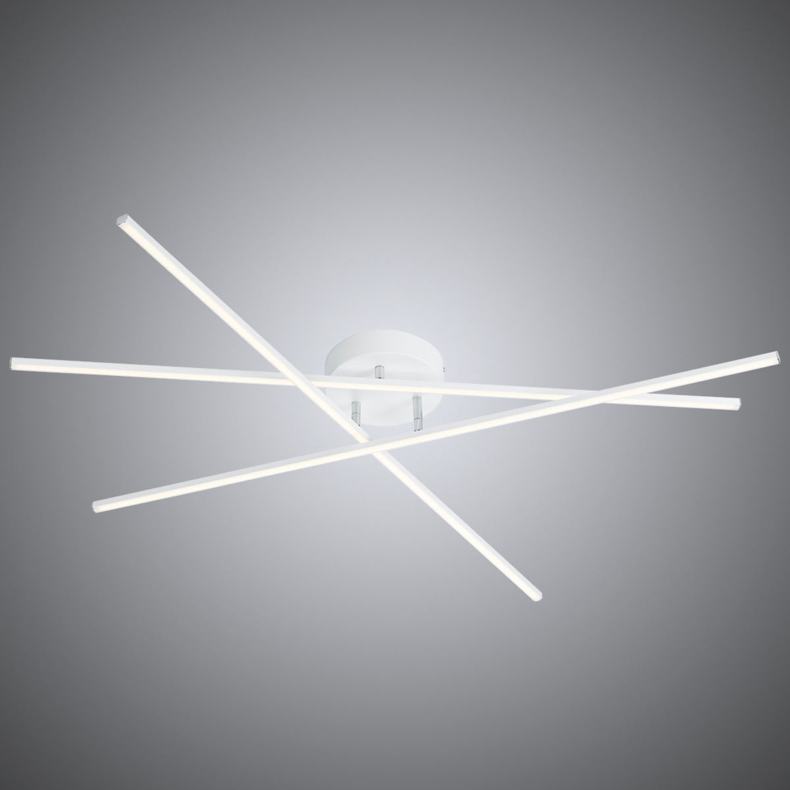 Weiße LED-Deckenlampe Tiriac, Switchdim-Funktion