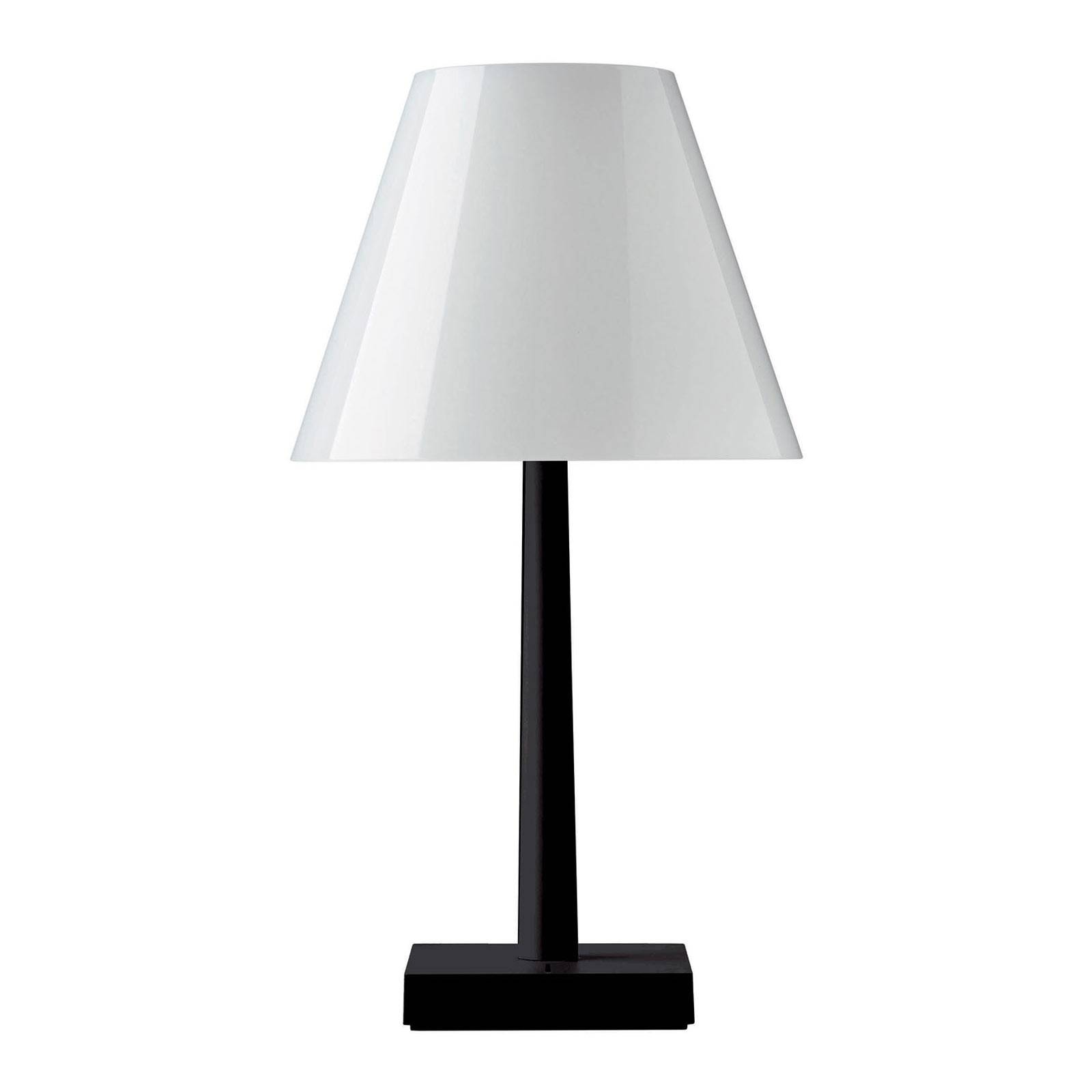 Rotaliana Dina T1 LED table lamp white/black, for Living / Dining Room, plastic, aluminium, 8.2 W, H: 37 cm
