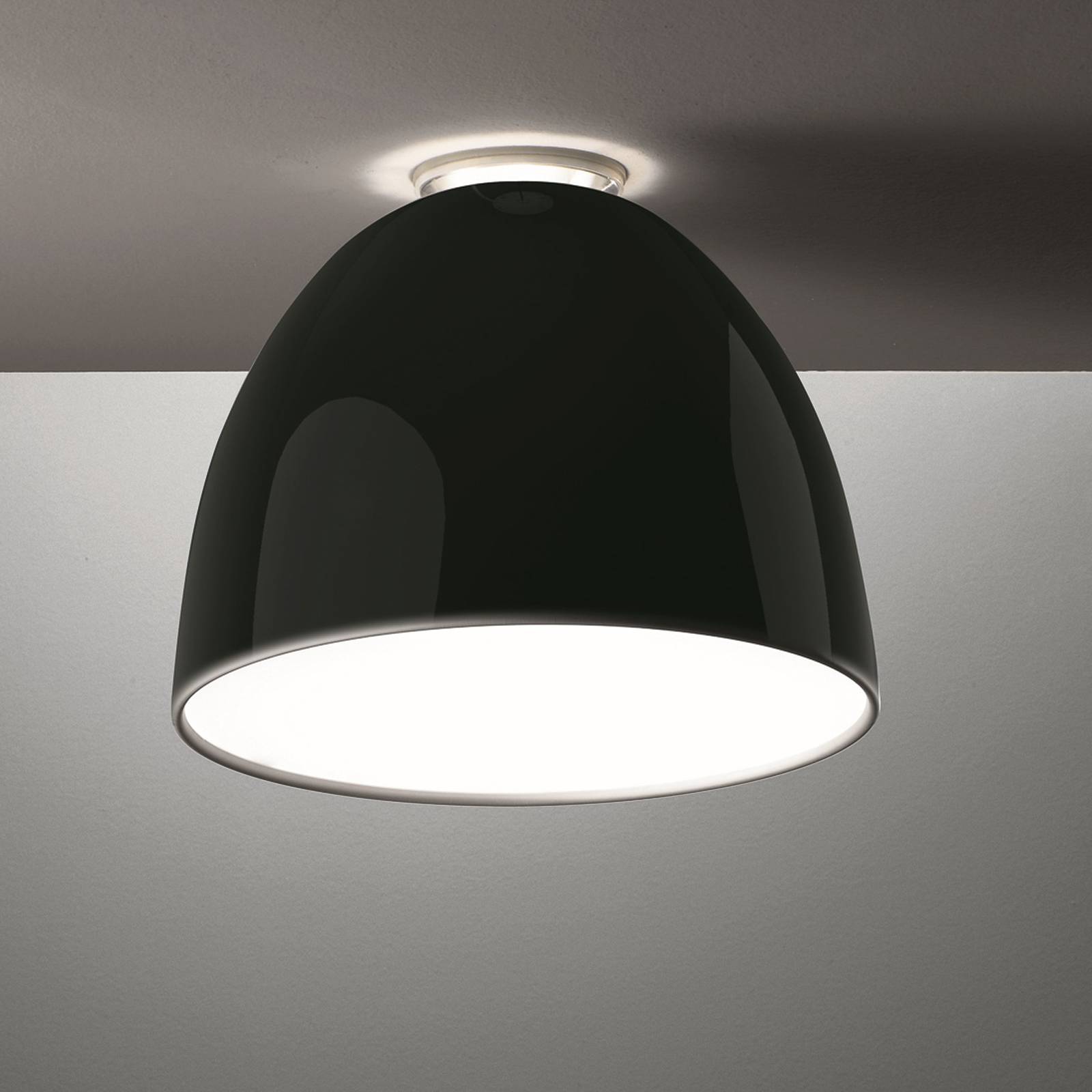 Artemide Artemide Nur Mini Gloss LED stropní světlo, černá