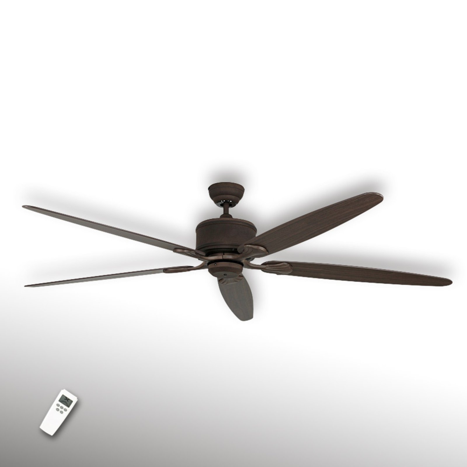Five-blade ceiling fan Eco Elements brown