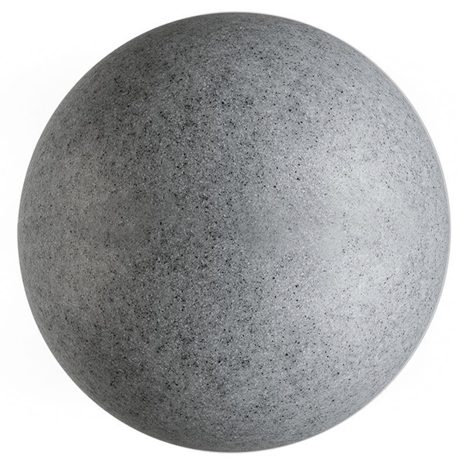 Lámpara globo de exterior con pincho de suelo, granito, Ø 77cm