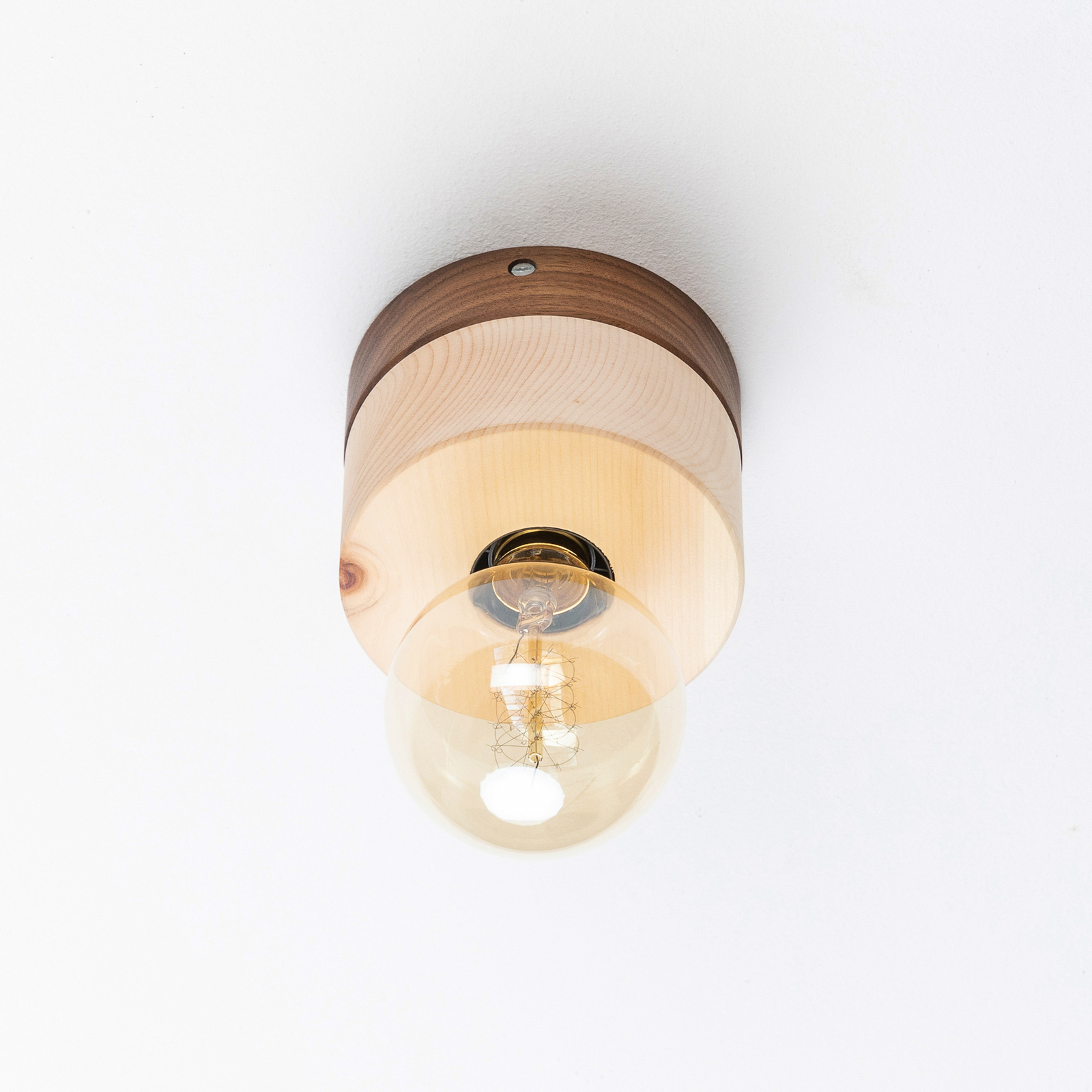 ALMUT 0239 ceiling light, vegan production, Swiss stone pine