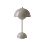 Lampada da tavolo portatile Flowerpot VP9 Grigio Beige - &Tradition