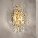 Stars of Light Fenoullet wall light, brass, height 37 cm