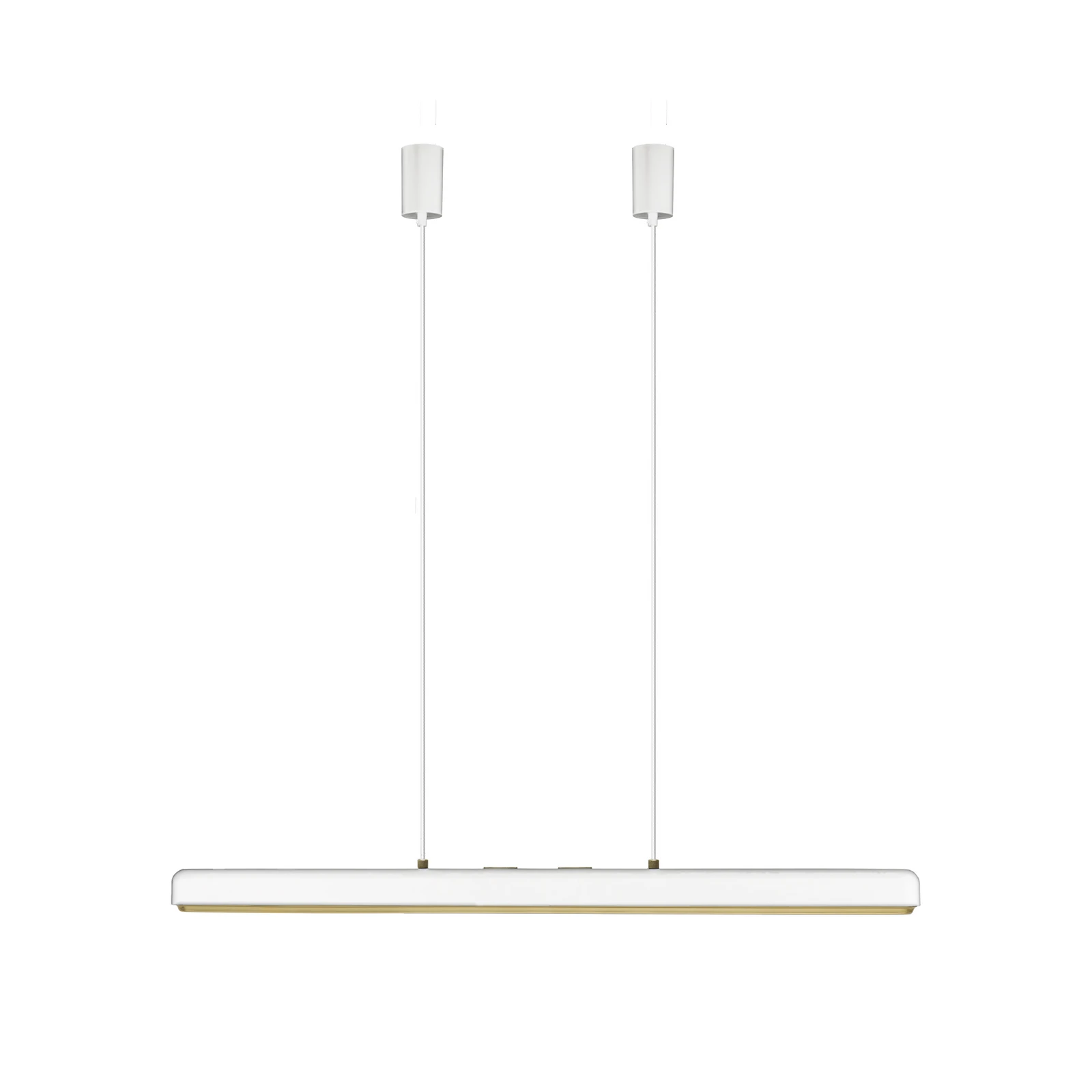 UMAGE LED viseča svetilka Hazel Branch, bela/medenina, 100 cm