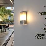 Applique d’extérieur carrée LED Kirana en inox