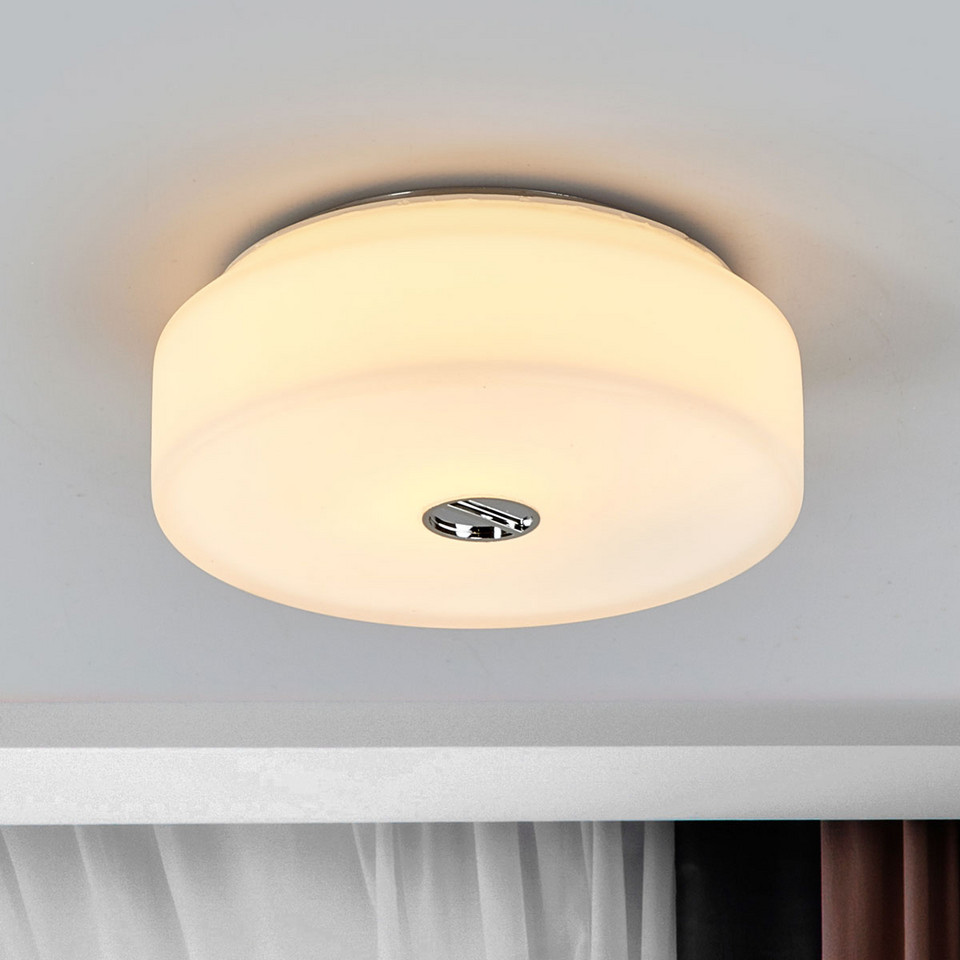 Flos Button Mini Plafond/Vägglampa Glas, vit från Flos