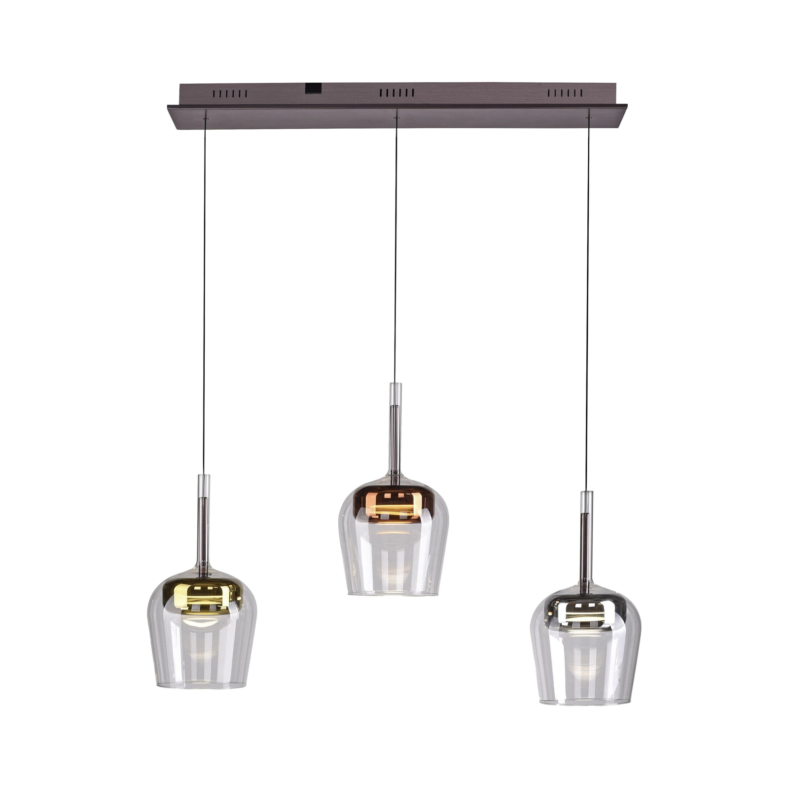 Paul Neuhaus SMART+ hanglamp Q-Kon meerkleurig 3-lamps