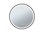 Mirra LED Illuminated Mirror IP44 Dim. Round Ø59 Svart/Mirror - Paulmann