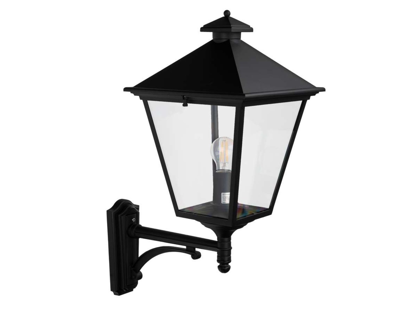 London Up Outdoor Wall Lamp Large Black - Norlys